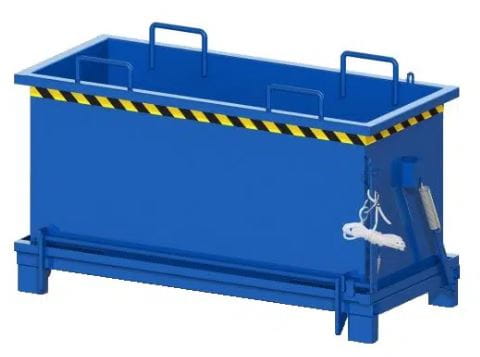 Kontener z otwieranym dnem PMDC, pojemność 1100 l