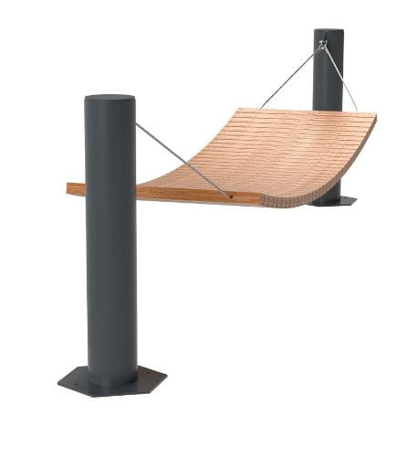 Hamak miejski WoodRest deski lakierowane