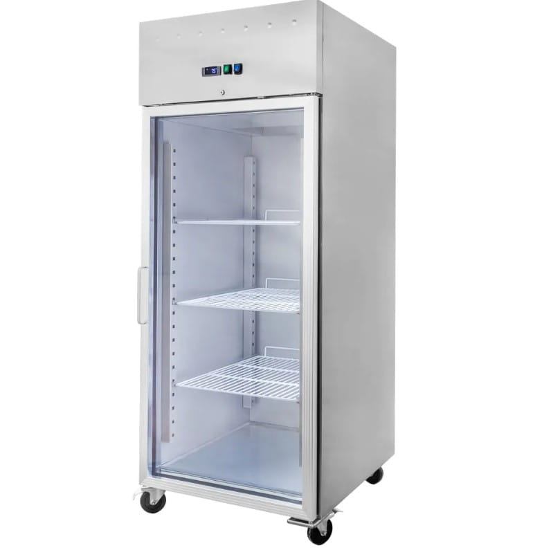 Szafa chłodnicza zapleczowa przeszklona Mega-M SID V68 DS stal nierdzewna
