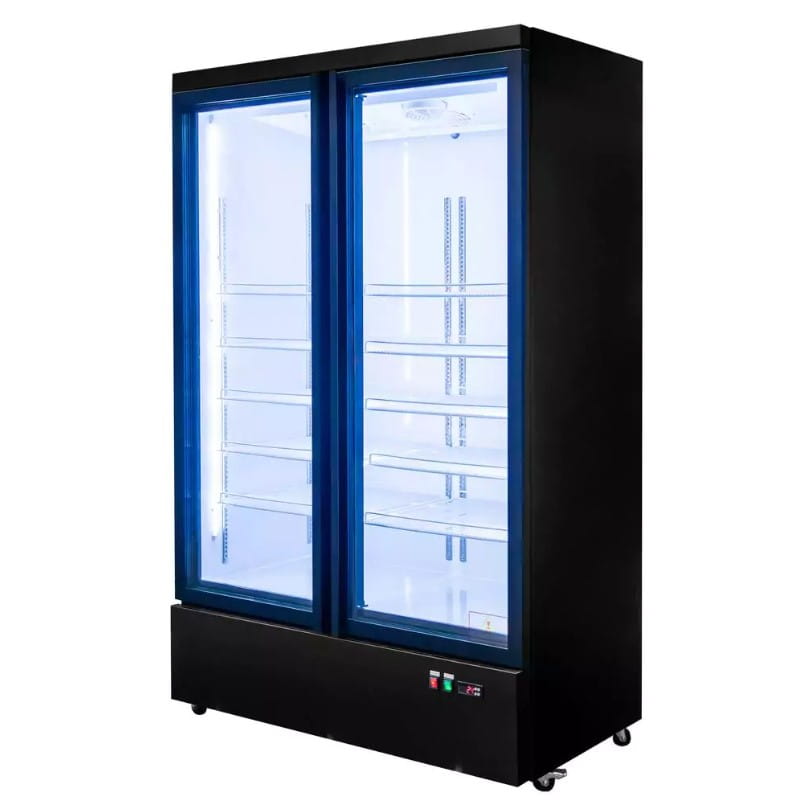 Witryna chłodnicza 2-drzwiowa 960L Mega-M DIEGO S125 oświetlenie LED
