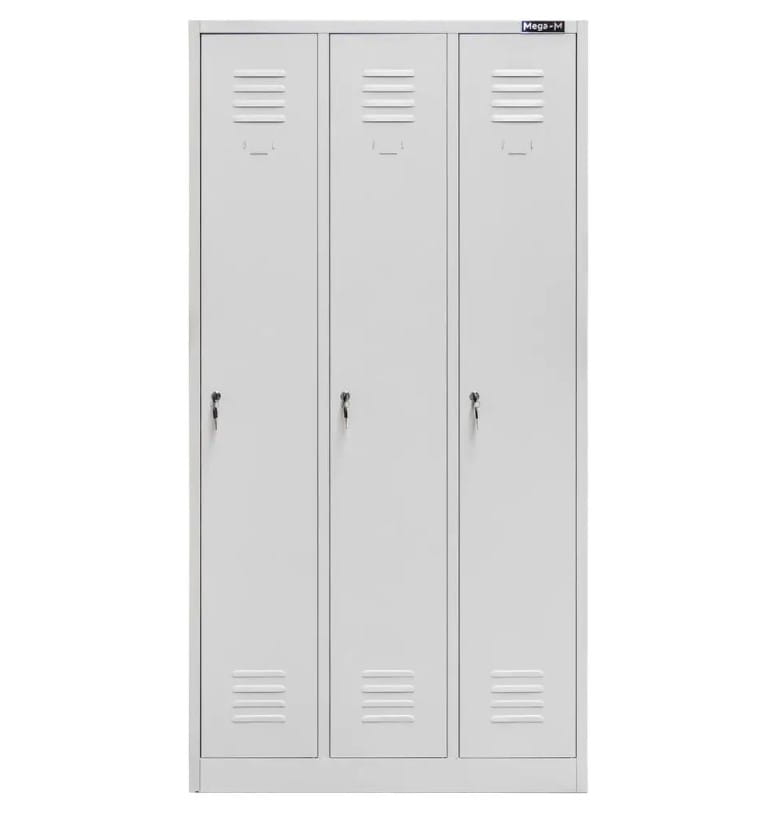 Szafka BHP ubraniowa Mega-M pracownicza 3-drzwiowa S-90 cm