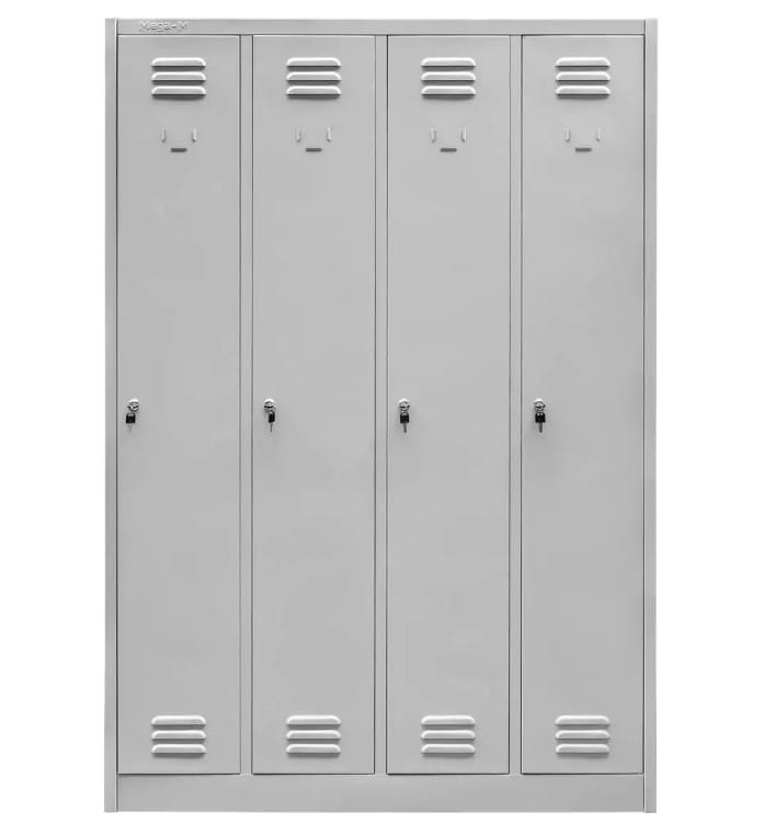 Szafka BHP ubraniowa Mega-M pracownicza 4-drzwiowa S-120 cm