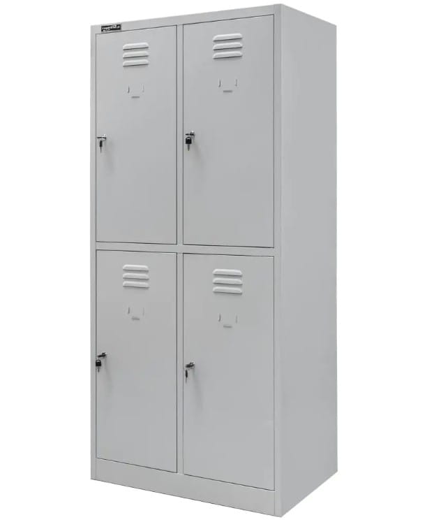 Szafka BHP ubraniowa skrytkowa Mega-M pracownicza 4-drzwiowa S-80 cm