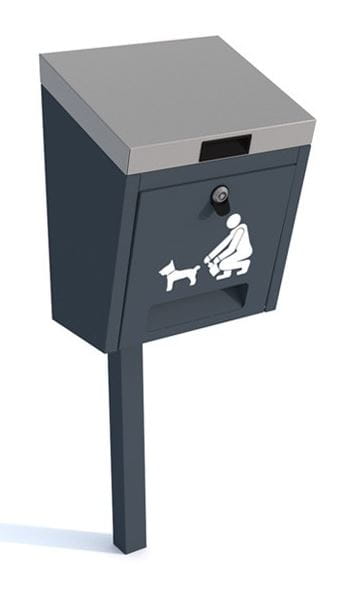 Kosz na psie odchody K289 stal ocynkowana i malowana