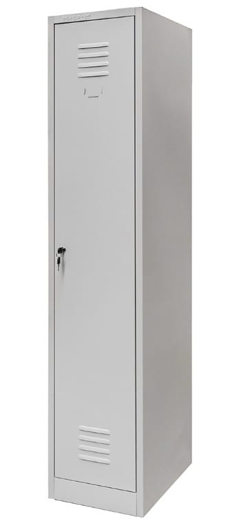 Szafka BHP ubraniowa Mega-M pracownicza 1-drzwiowa S-36 cm szara
