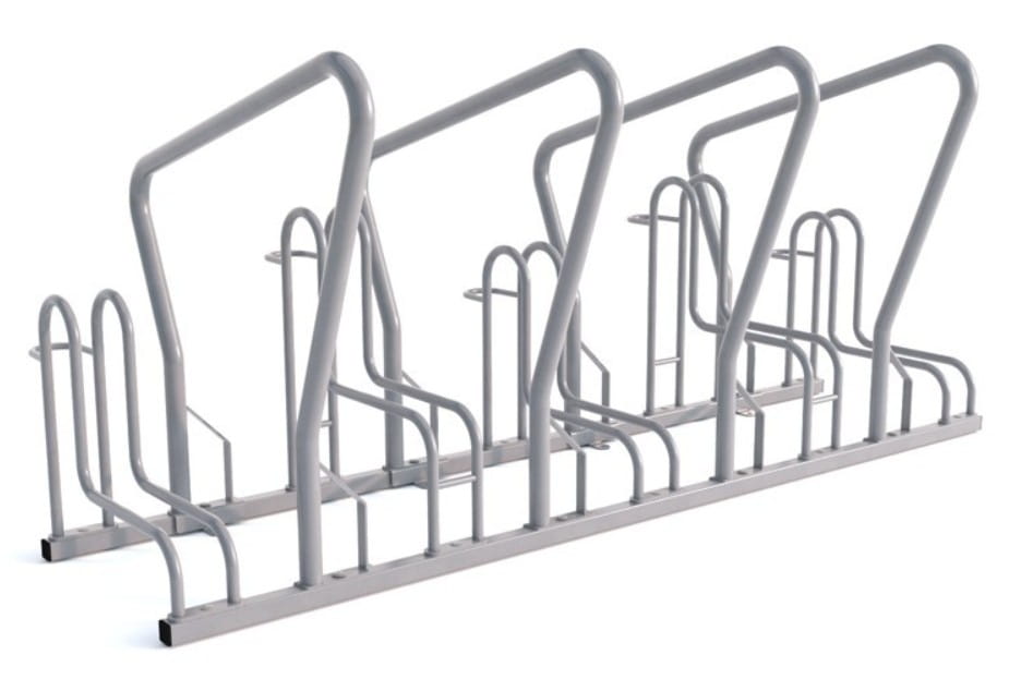 Stojak na rowery RAD SAVE- 5 z barierką stal ocynkowana