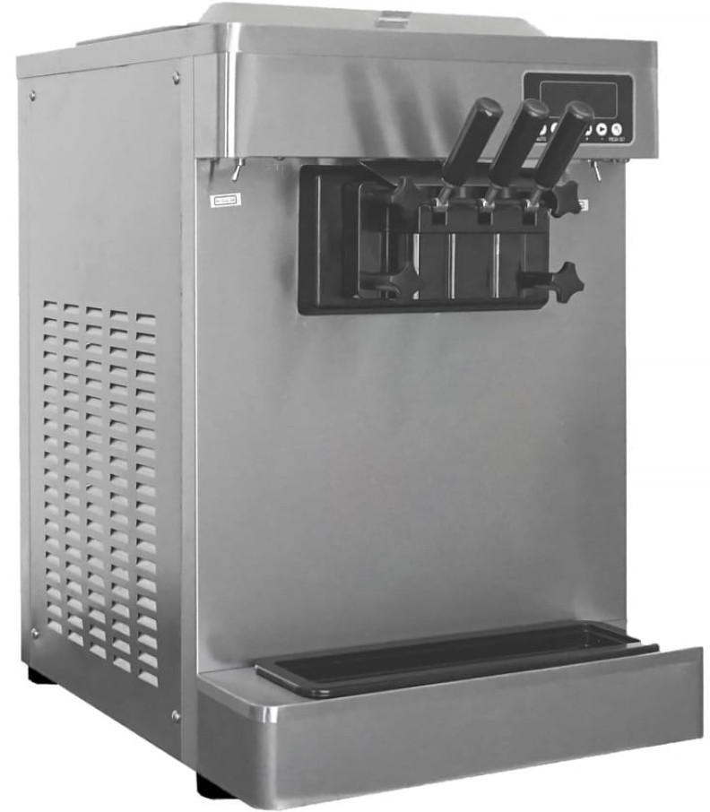 Maszyna do lodów włoskich RQM908 | 2 smaki +mix | nastawna | nocne chłodzenie | pompa napowietrzająca | 2x7 l
