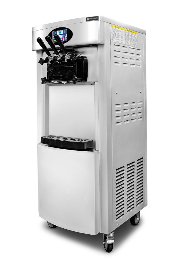 Maszyna do lodów włoskich | automat do lodów soft | nocne chłodzenie | 2 smaki + mix | pompa napowietrzająca | 2x6l | RQ828C