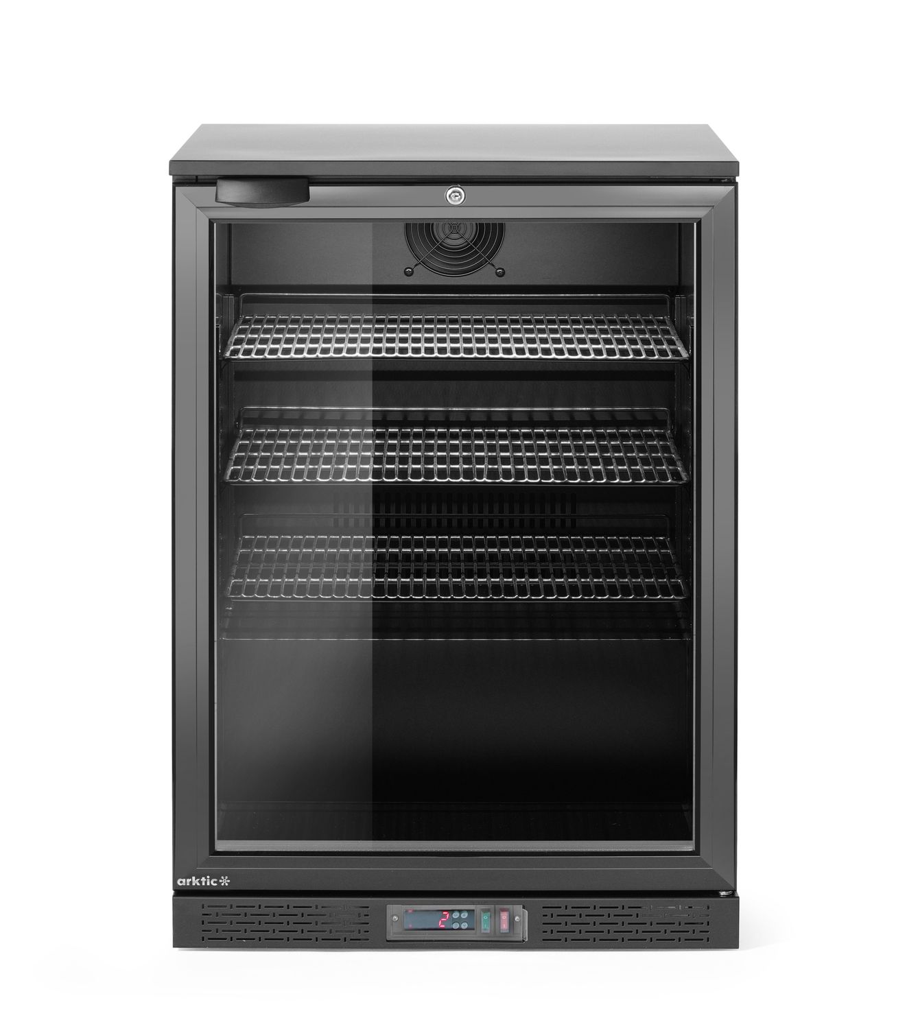 Lodówka barowa 1-drzwiowa, Arktic, 105L, czarny, 230V/120W, 600x530x(H)870mm
