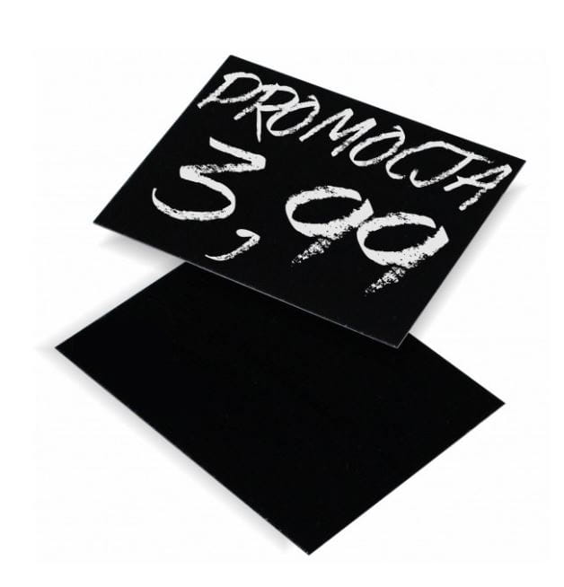 Etykiety cenowe kredowe, cenówki 9x7,5 cm 