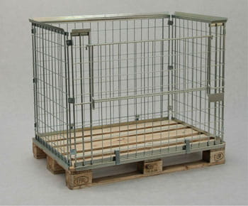 Obudowa palety 1200x800 , otwierana na boku 1200, cynk galwaniczny