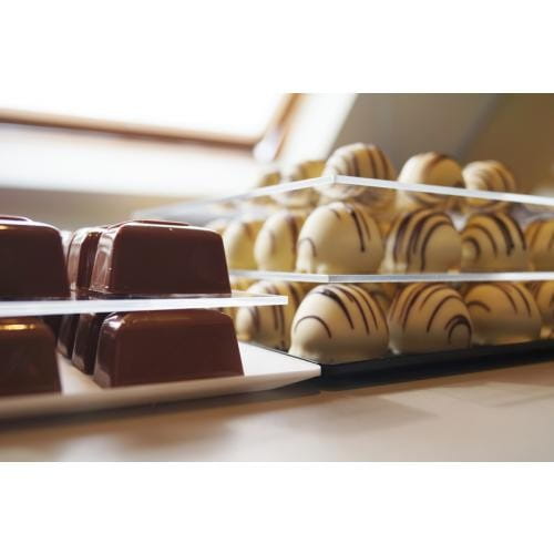 Pojemnik, taca, plate z plexi, transparentna 185x185x20 mm Dupont