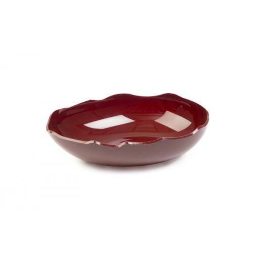 Miska z plexi, egg shaped, bordowa 300x210x75 mm Dupont