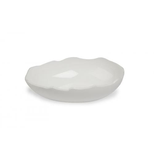 Miska z plexi, egg shaped, biała 300x210x75 mm Dupont