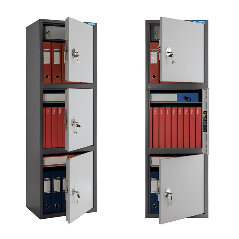 Szafa aktowa o podwyższonym poziomie bezpieczeństwa, metalowa, sejf biurowy  SL 150/3T 