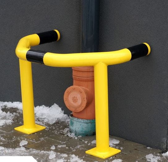 Odbojnica przemysłowa,ochronna, osłonowa, otwarta, stal ocynkowana