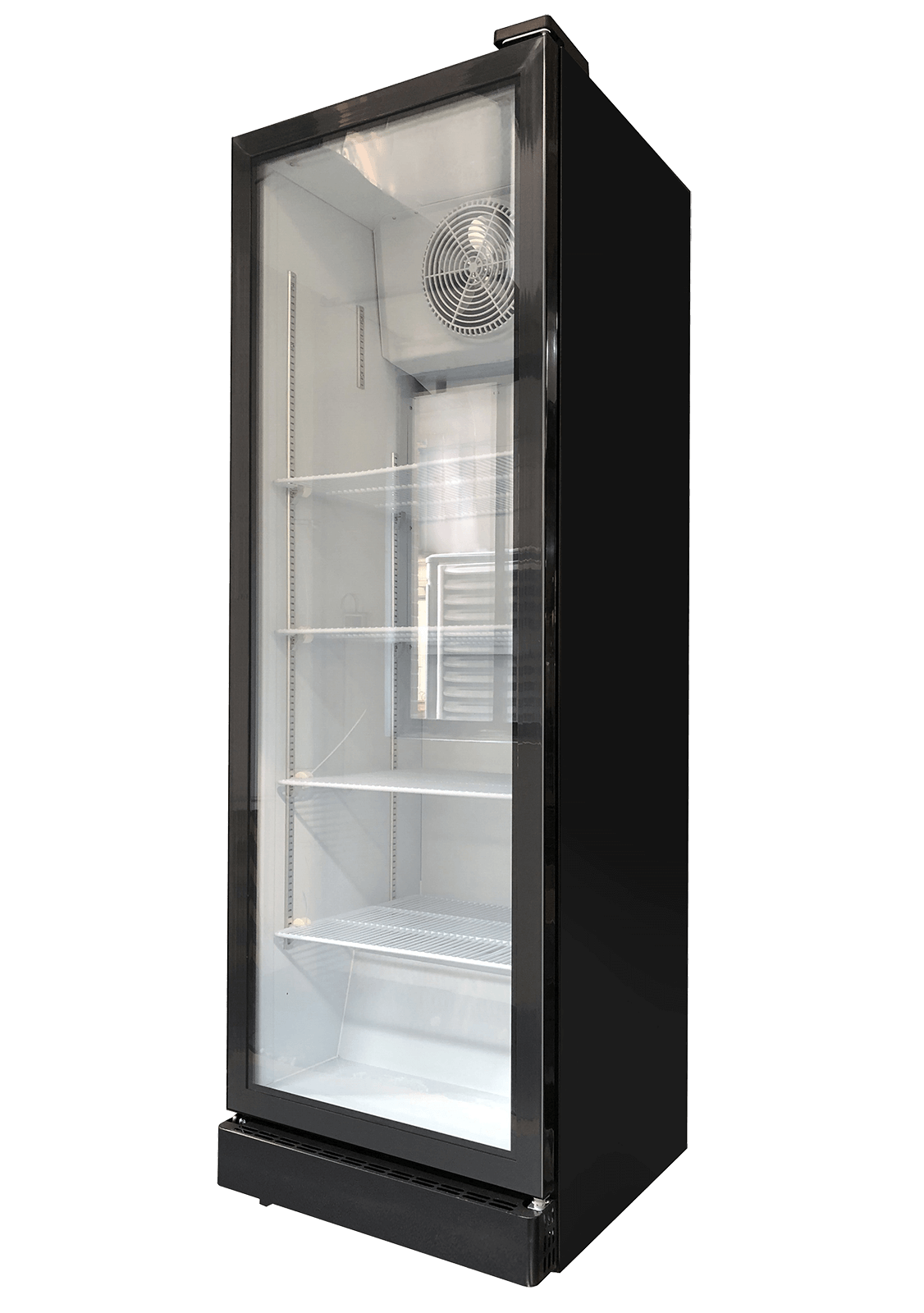 Szafa chłodnicza XLS 400 W, 400 litrów, przeszklone drzwi, rozszranianie automatyczne, fabrycznie nowa, R600a