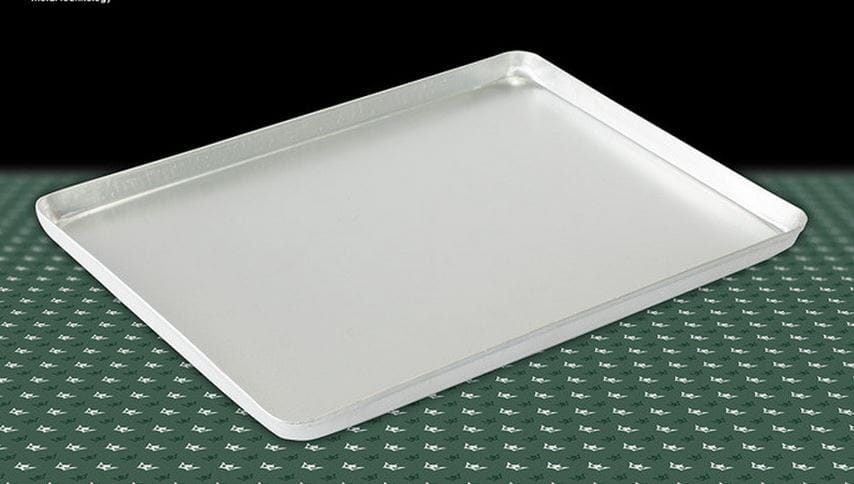 Taca cukiernicza, srebrna, 40x30cm, 4 ranty (1 lub 2 cm), aluminiowa, tłoczona, na ciasto do witryny cukierniczej