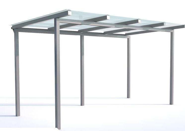 Wiata rowerowa "Pablo" niezabudowana, na 10 rowerów, 420 cm , stal nierdzewna