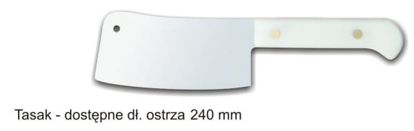 Tasak średni, ostrze 240 mm szlifowane, stal nierdzewna, wysokowęglowa, ulepszana cieplnie