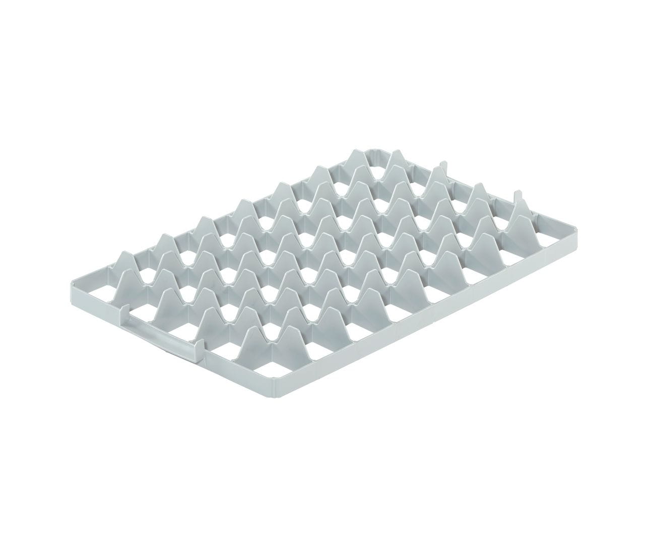 Wkład z przegrodami górny do skrzynek basicline 554x354x58 mm, 40 przegród, szary   