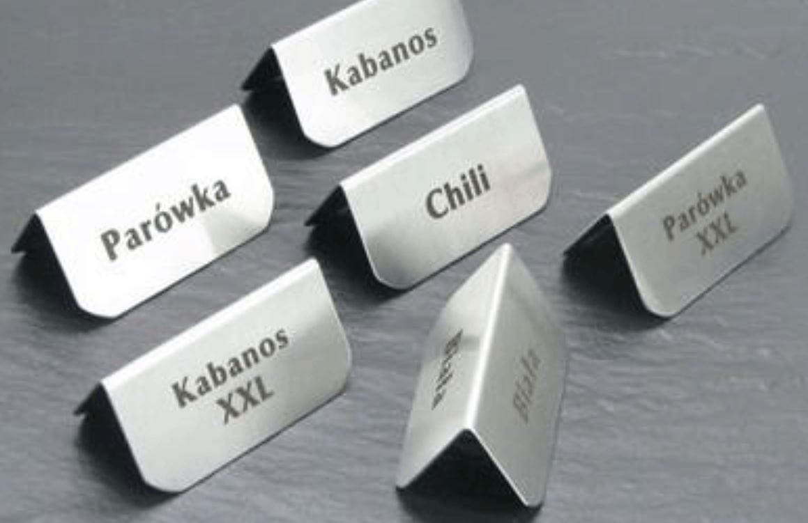 Tabliczka informacyjna nierdzewna (z grawerowanym napisem)