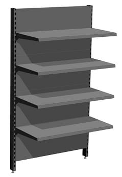 Regał promocyjny bez dolnej półki (do prezentacji paletowej), kompatybilny z Tegometall, Mago, Eden