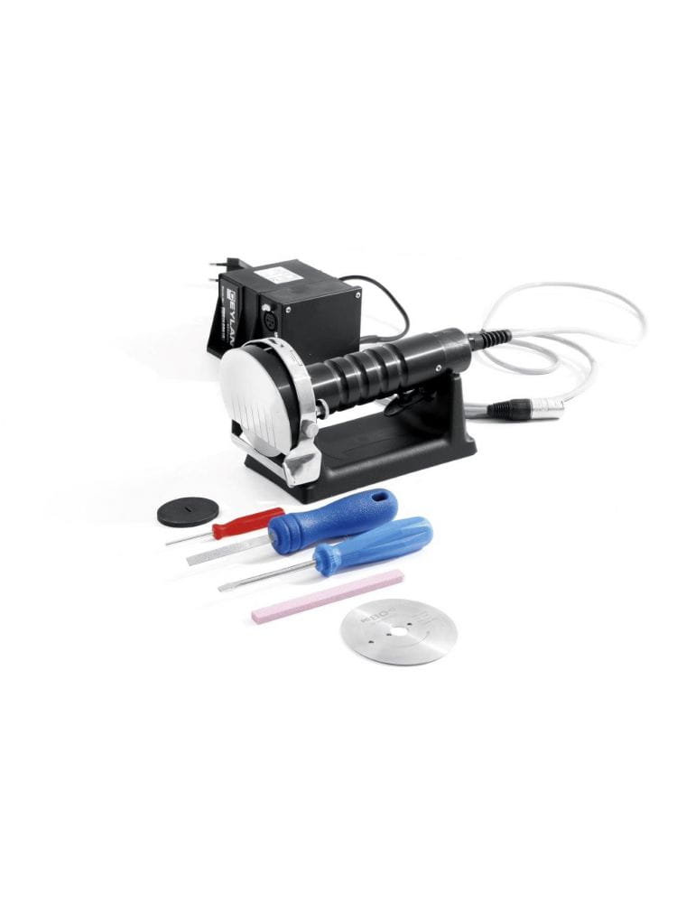 Nóż elektryczny do kebaba Profil Line,  H 106mm, stal nierdzewna, z ostrzałką i dodatkowym ostrzem