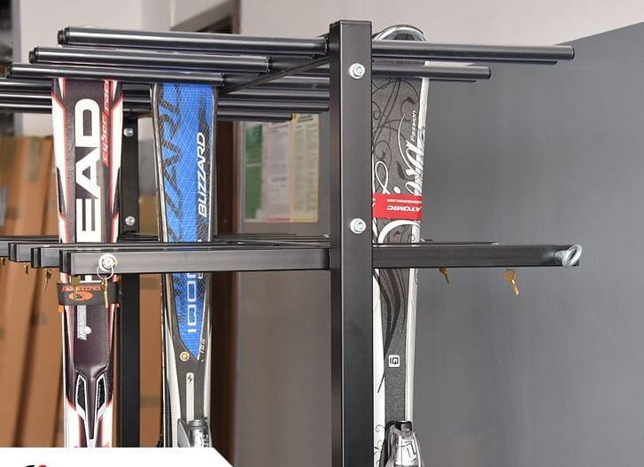 Wieszak na narty i snowboard SKI PION-12, stal ocynkowana  malowana 