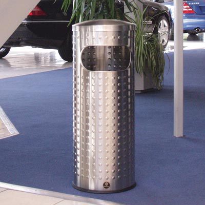 Kosz na śmieci Ultimo okrągły, z pokrywą zaokrągloną