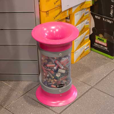 Pojemnik na zużyte baterie C-Thru 5