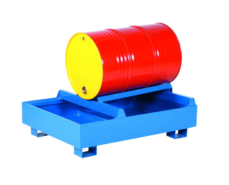 Wanna wychwytowa metalowa na 1 beczkę leżącą