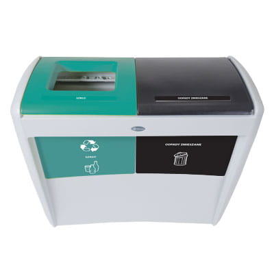 Pojemnik do segregacji Nexus Evolution Duo dwie frakcje odpadów 