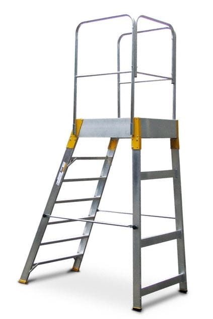 Mostek jednostronny Forte, drabina, podest, 8 stopni      