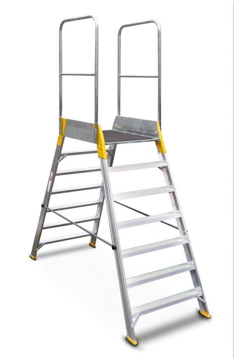 Mostek dwustronny Forte, drabina, podest, 7 stopni     