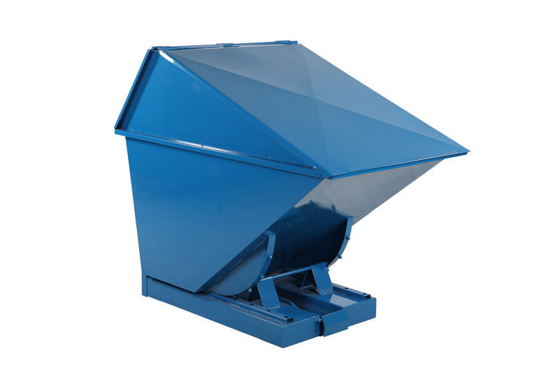 Kontener samowyładowczy TIPPO 750, zabudowany, z drzwiczkami, 1525x880x1295 mm, ładowność 2000 kg