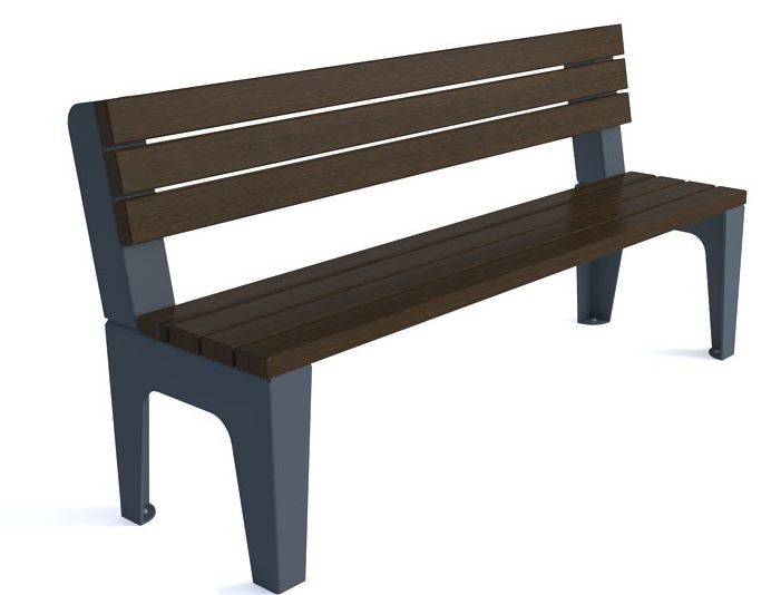 Ławka Nel, stal nierdzewna