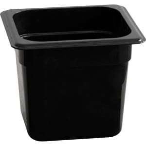 Pojemnik GN 1/6-100 czarny poliwęglan