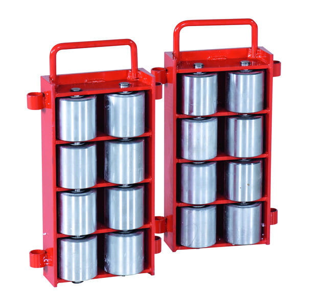 Rolki do transportu maszyn, 24 tony