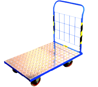 Wózek 125 x 80 cm, aluminiowa platforma, duży, transportowy, magazynowy, ROMEK III