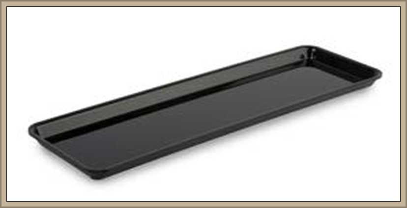 Pojemnik  GN 2/4 • 53x16,2 cm,  plexi,  wysokość  17mm ; kolor czarny/biały/bordowy, Dupont