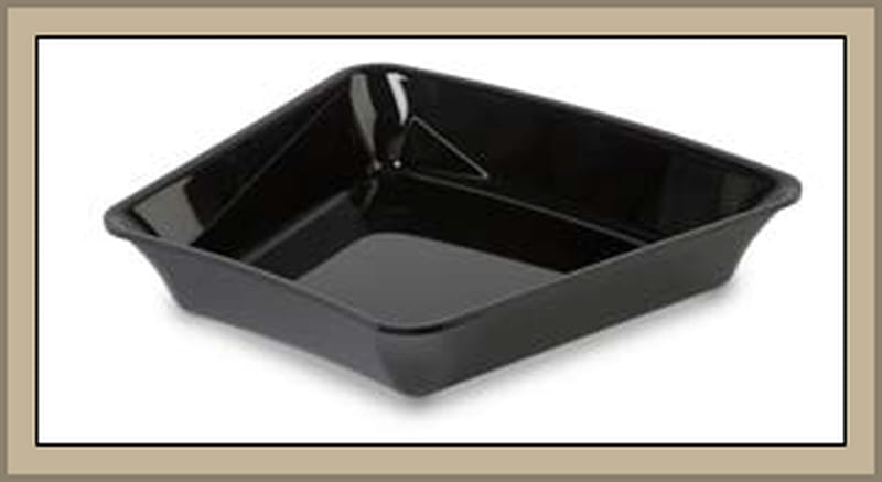 Pojemnik 22,5°,  26,5x5 cm, narożnik, z plexi,  czarny, Amfiteatr 1, Dupont, Plexiline