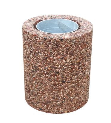 Kosz betonowy wolnostojący 40l okrągły