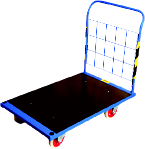 Wózek platformowy (103 x 60,5 cm), transportowy, magazynowy, ROMEK K-1