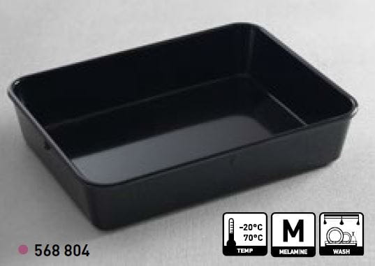 Pojemnik na mięso 28x21 cm, h=6 cm, melamina