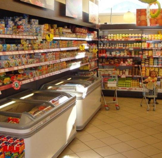 Regał przyścienny (ażurowy), nad wyspy mroźnicze VK, głębokość 47 lub 57 cm