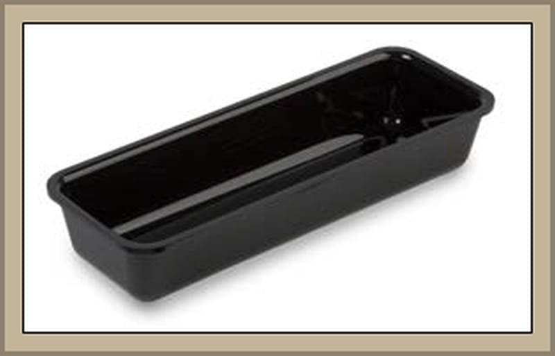 Pojemnik z plexi, 28x10,5x5 cm, czarny, ekspozycyjny, system 28, Dupont